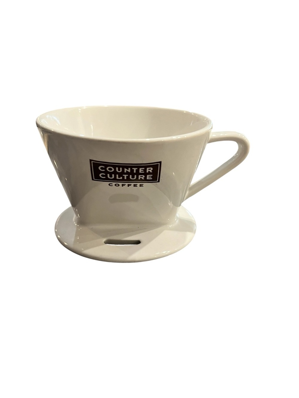 Counter Culture Coffee Individual White Ceramic Pour Over Coffee Dripper